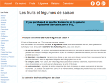 Tablet Screenshot of fruits-legumes-saison.com